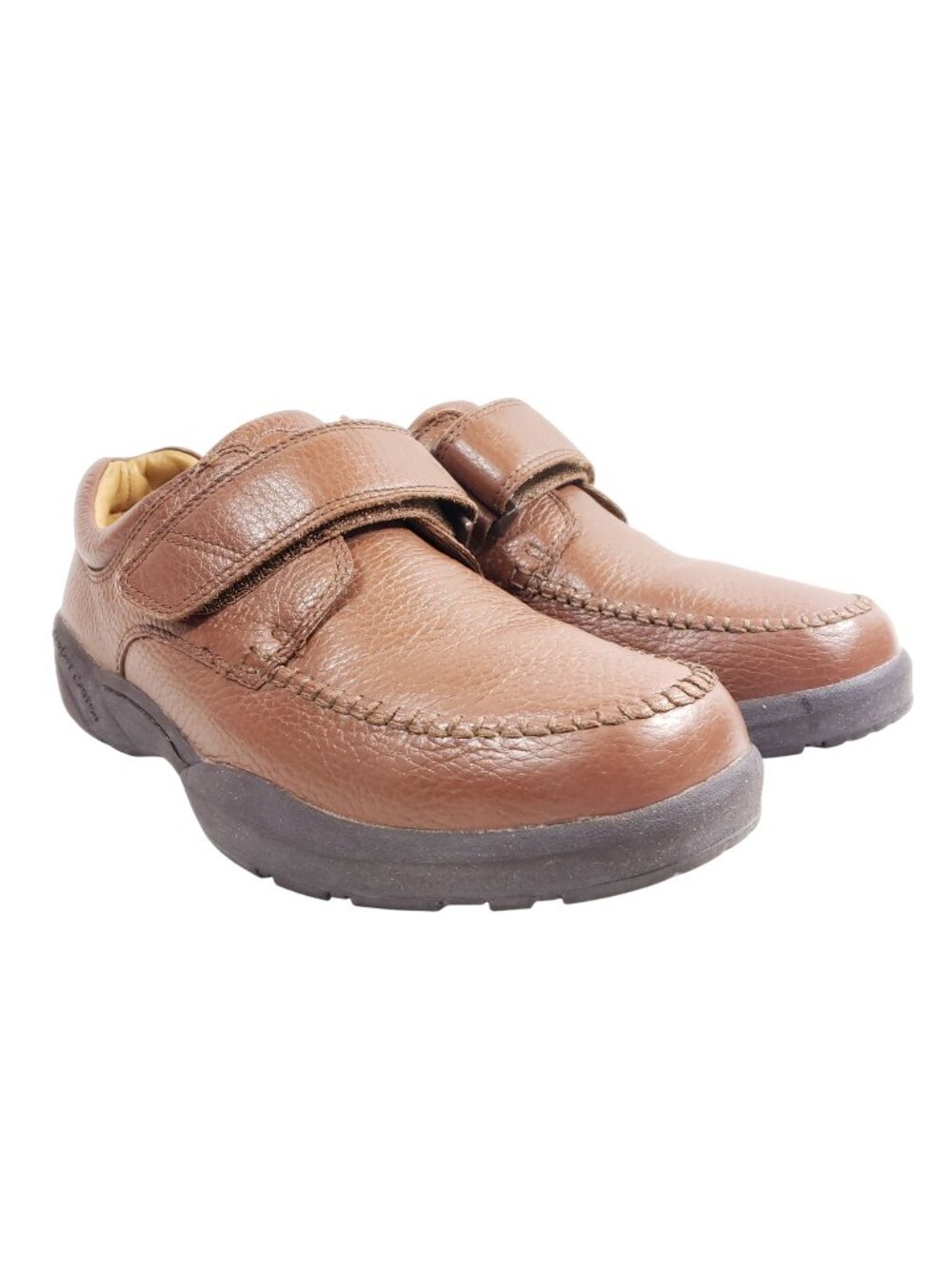 Dr. Comfort Scott Mens Size 13 Wide Brown Leather Orthopedic Shoes